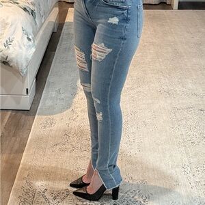 Frame Denim Light Blue Skinny Jeans